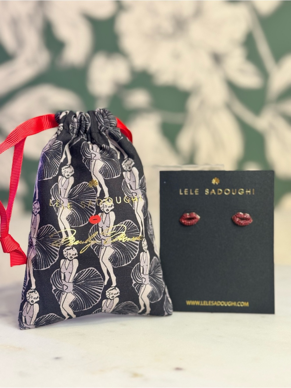 Lele Sadoughi x Marilyn Monroe Limited Edition Red Lip Studs SOLD OUT